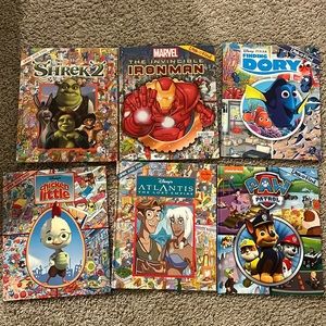 Lot of six look and find books